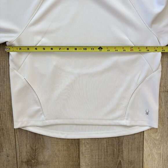 Spyder Active Pullover Womens Top Size M Long Sleeve Athletic Thumbholes Hooded - Picture 11 of 12